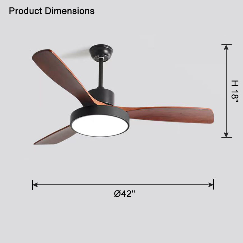 WOMO 3 Blade Modern Ceiling Fan Lamp-WM5123