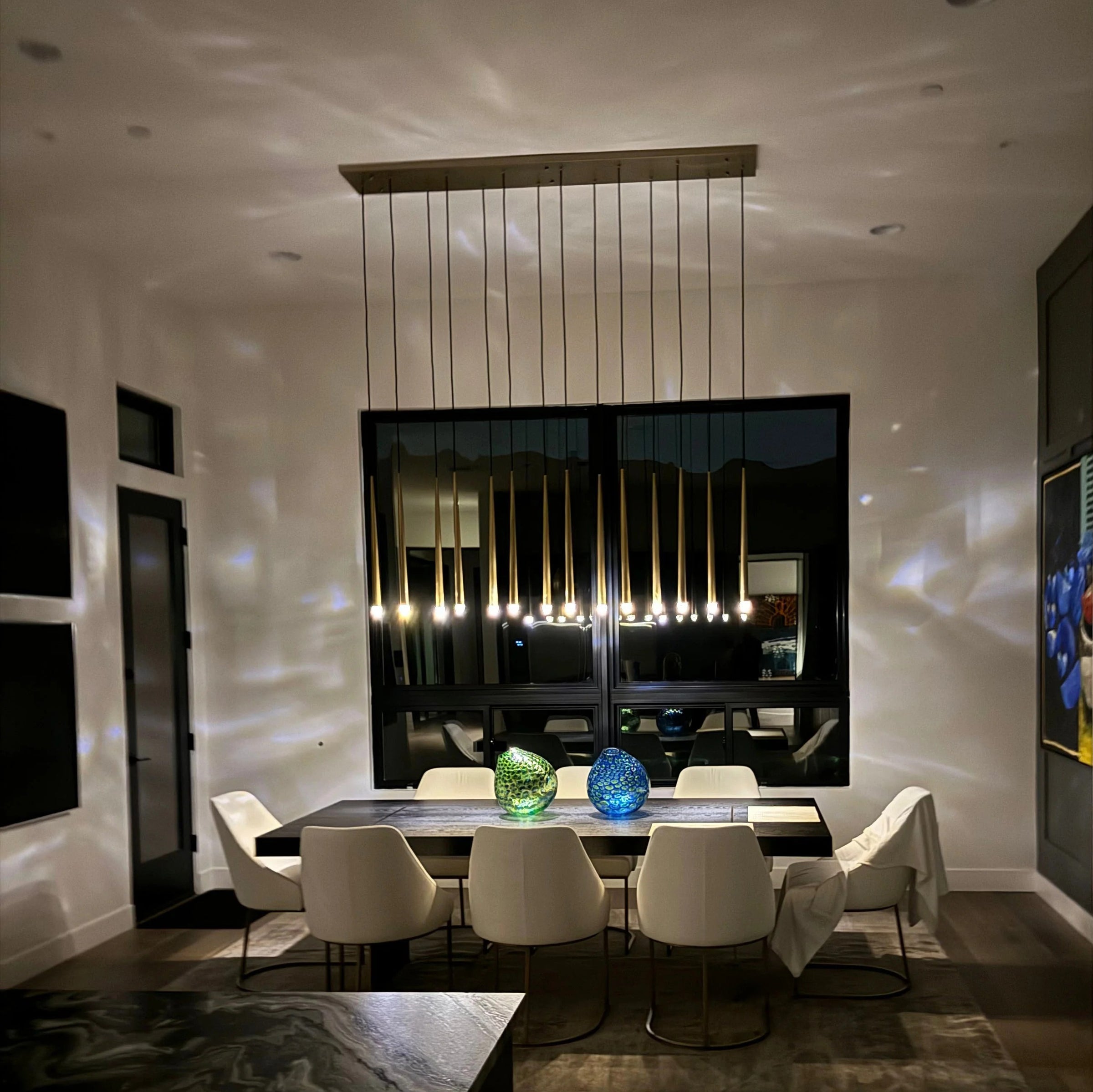 WOMO Pin Linear Chandelier - Aquitaine