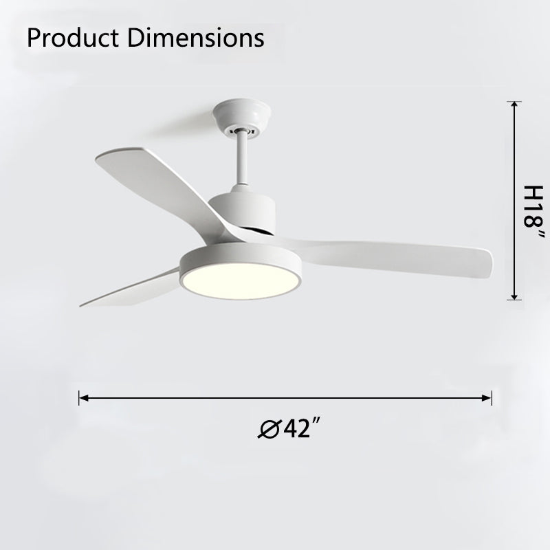 WOMO 3 Blade Modern Ceiling Fan Lamp-WM5123