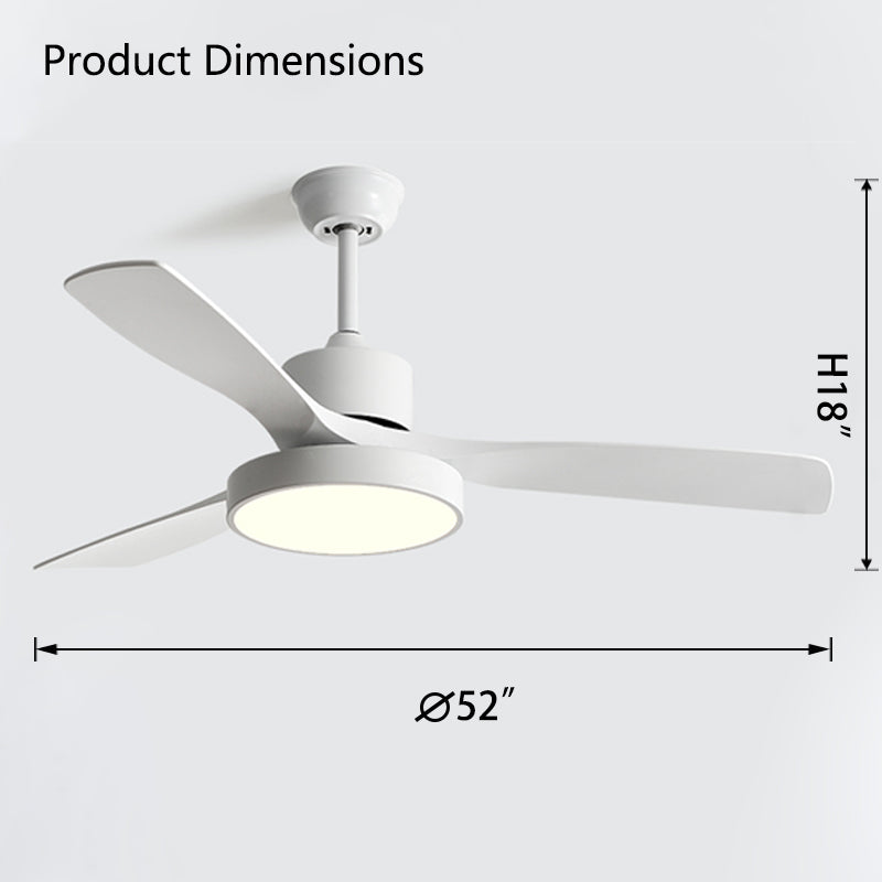 WOMO 3 Blade Modern Ceiling Fan Lamp-WM5123