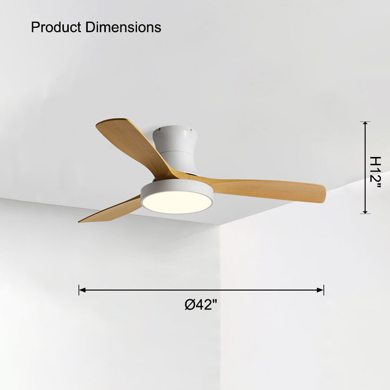 WOMO Low Profile Ceiling Fan Lamp-WM5124