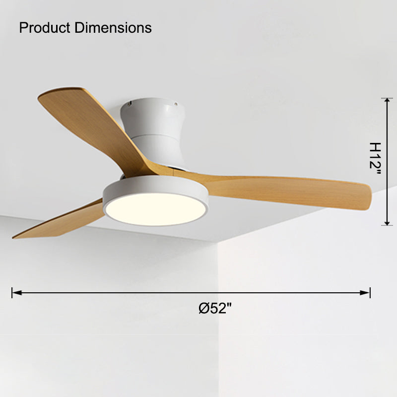 WOMO Low Profile Ceiling Fan Lamp-WM5124