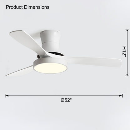 WOMO Low Profile Ceiling Fan Lamp-WM5124