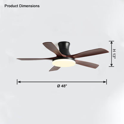 WOMO 5 Blade Modern Ceiling Fan Lamp-WM5126