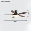 WOMO 5 Blade Modern Ceiling Fan Lamp-WM5126 thumbnail