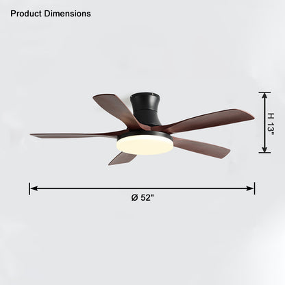 WOMO 5 Blade Modern Ceiling Fan Lamp-WM5126