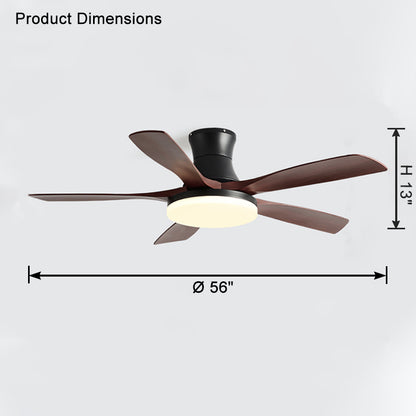 WOMO 5 Blade Modern Ceiling Fan Lamp-WM5126