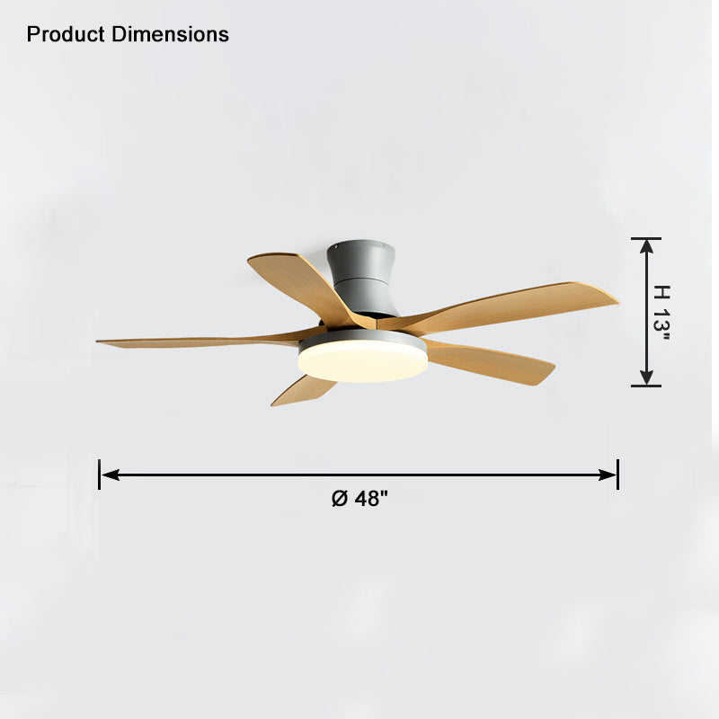 WOMO 5 Blade Modern Ceiling Fan Lamp-WM5126