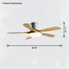 WOMO 5 Blade Modern Ceiling Fan Lamp-WM5126 thumbnail