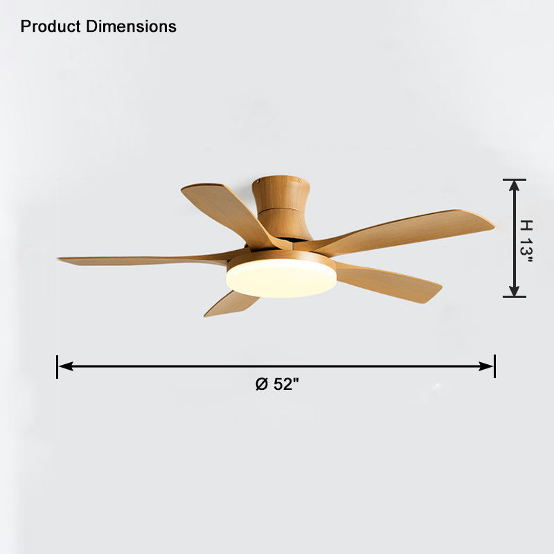 WOMO 5 Blade Modern Ceiling Fan Lamp-WM5126