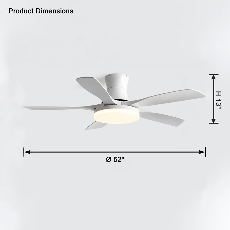 WOMO 5 Blade Modern Ceiling Fan Lamp-WM5126