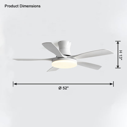 WOMO 5 Blade Modern Ceiling Fan Lamp-WM5126