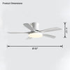 WOMO 5 Blade Modern Ceiling Fan Lamp-WM5126 thumbnail