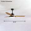 WOMO 3 Blade Ceiling Fan Lamp-WM5127 thumbnail