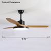 WOMO 3 Blade Ceiling Fan Lamp-WM5127 thumbnail