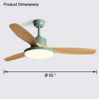 WOMO 3 Blade Ceiling Fan Lamp-WM5127