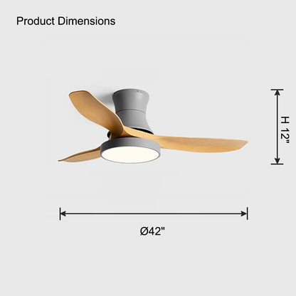 WOMO Flush Mount Ceiling Fan Lamp-WM5128