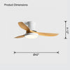 WOMO Flush Mount Ceiling Fan Lamp-WM5128 thumbnail