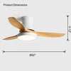 WOMO Flush Mount Ceiling Fan Lamp-WM5128 thumbnail