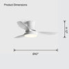 WOMO Flush Mount Ceiling Fan Lamp-WM5128 thumbnail