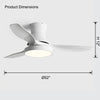 WOMO Flush Mount Ceiling Fan Lamp-WM5128 thumbnail