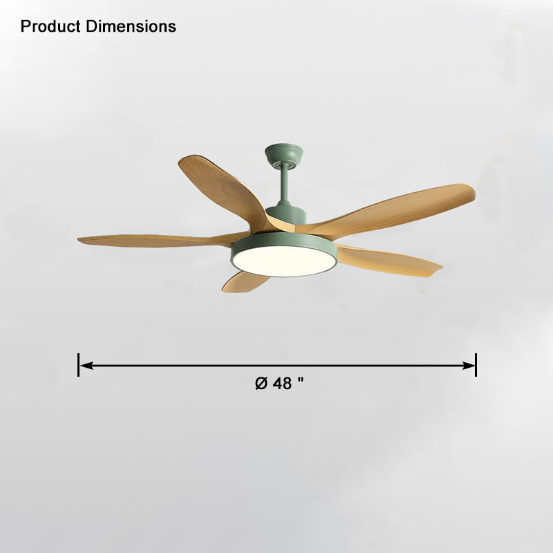 WOMO 5 Blade Modern Ceiling Fan Lamp-WM5129