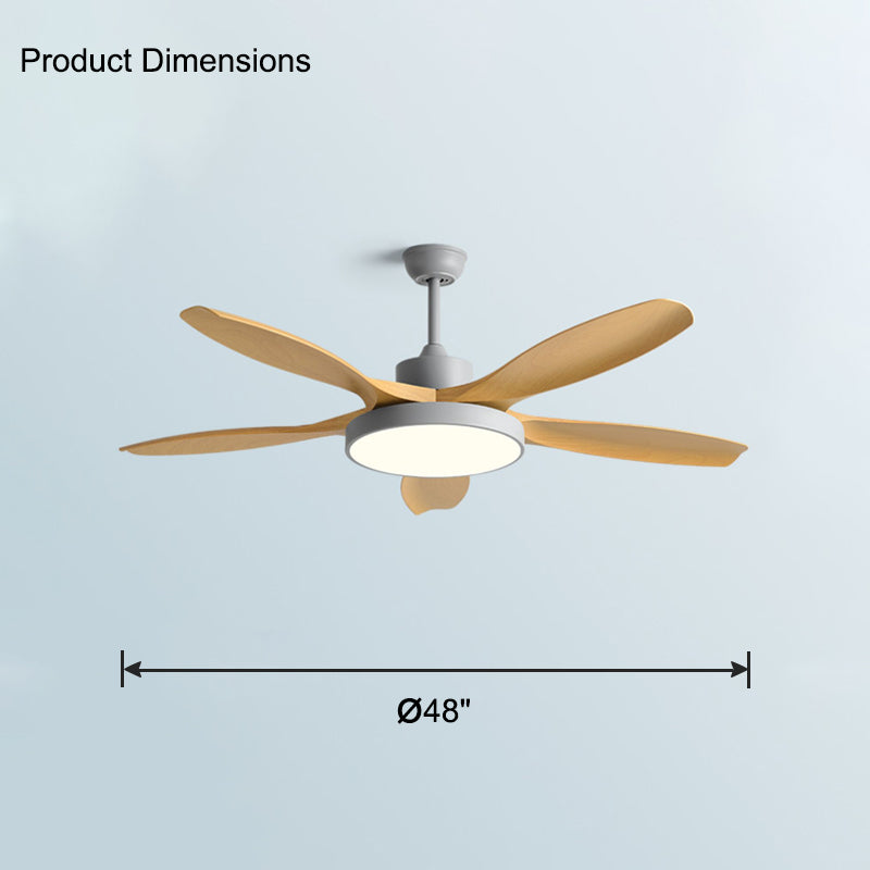 WOMO 5 Blade Modern Ceiling Fan Lamp-WM5129