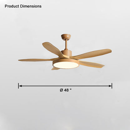 WOMO 5 Blade Modern Ceiling Fan Lamp-WM5129