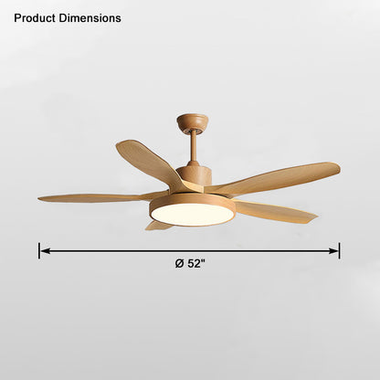 WOMO 5 Blade Modern Ceiling Fan Lamp-WM5129