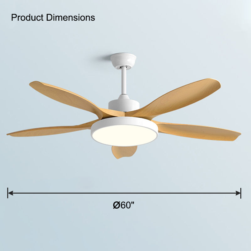 WOMO 5 Blade Modern Ceiling Fan Lamp-WM5129