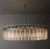 WOMO Textured Glass Round Chandelier - Calamette