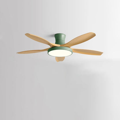 WOMO Scandi Large Flush Mount Ceiling Fan Lamp-WM5130