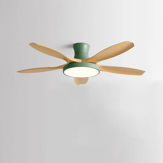 WOMO Scandi Large Flush Mount Ceiling Fan Lamp-WM5130