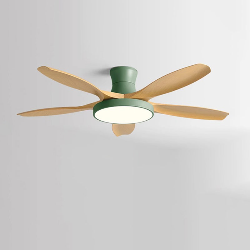 WOMO Scandi Large Flush Mount Ceiling Fan Lamp-WM5130