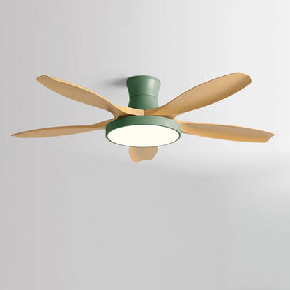 WOMO Scandi Large Flush Mount Ceiling Fan Lamp-WM5130