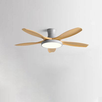 WOMO Scandi Large Flush Mount Ceiling Fan Lamp-WM5130