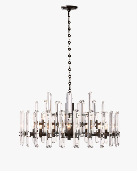 WOMO Crystal Prism Round Chandelier - Bonnington
