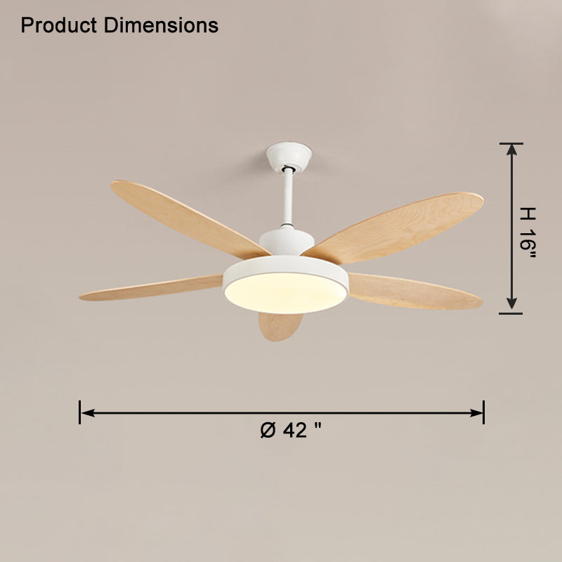 WOMO 5 Blade Modern Ceiling Fan Lamp-WM5131