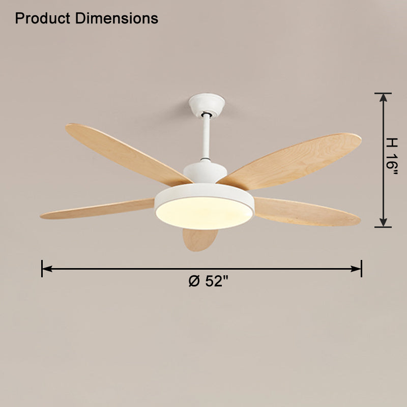 WOMO 5 Blade Modern Ceiling Fan Lamp-WM5131