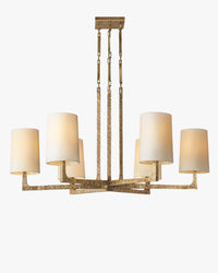 WOMO Hammered Metal Arm Shaded Chandelier – Wright