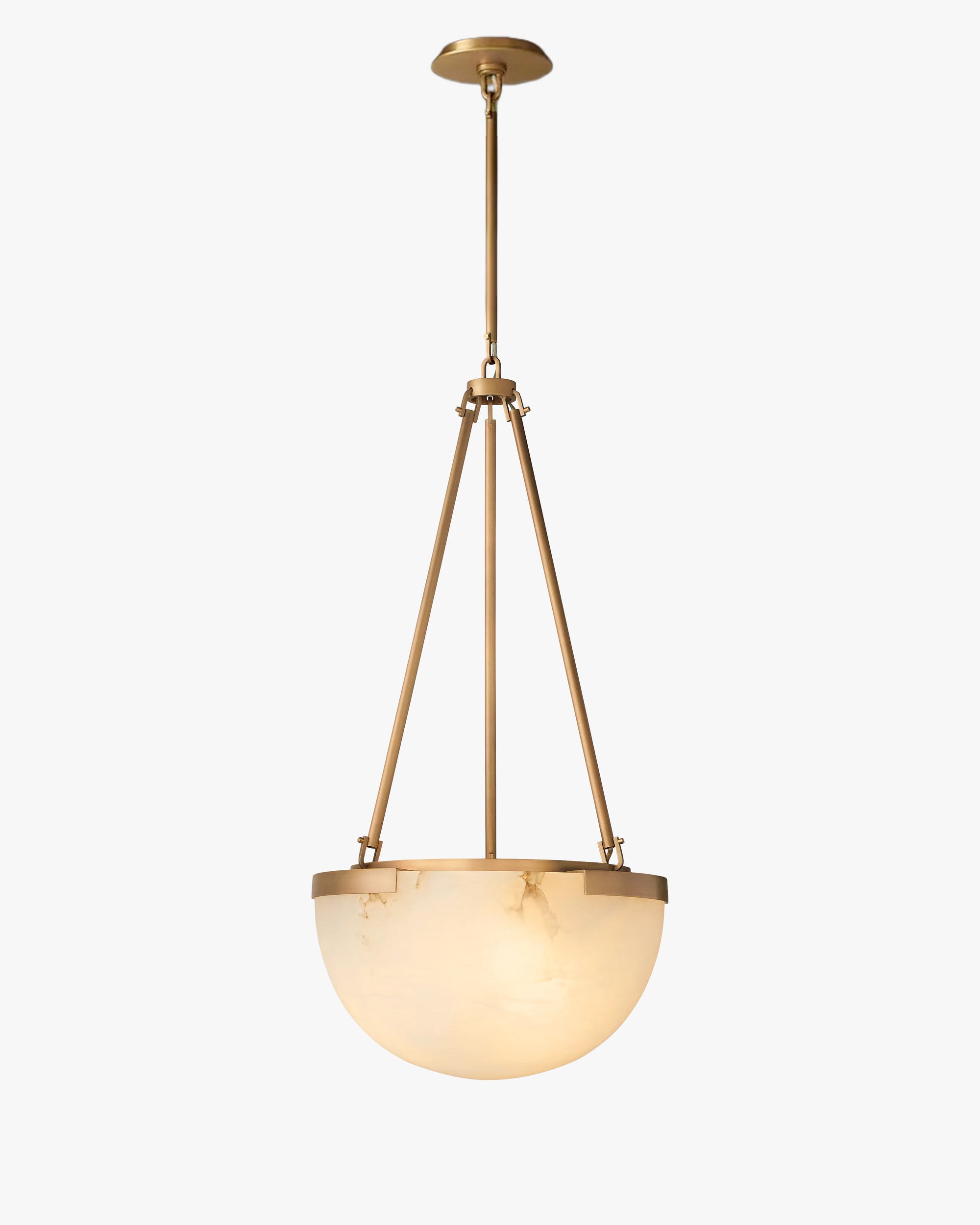 WOMO Semi-sphere Alabaster Pendant Light - Melange