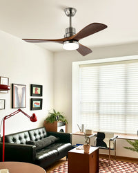 WOMO Mid Century Modern Ceiling Fan Lamp-WM5147