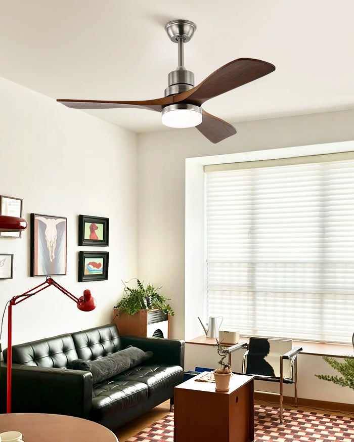 WOMO Mid Century Modern Ceiling Fan Lamp-WM5147