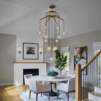 WOMO Crystal Cluster Chandelier - Hemisphere