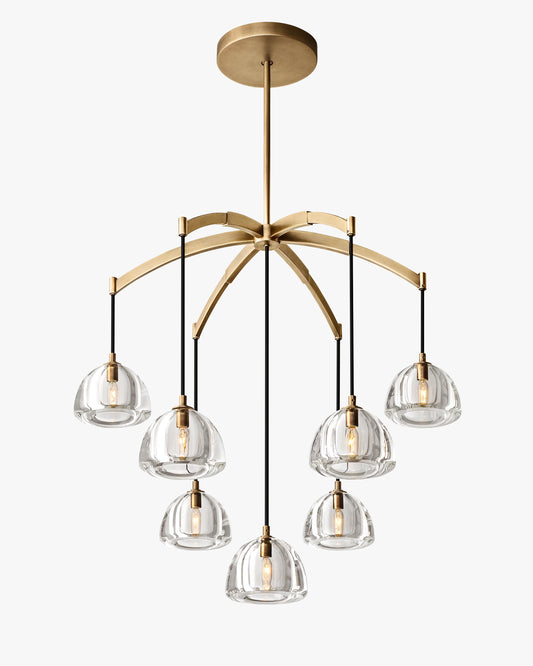 WOMO Crystal Cluster Chandelier - Hemisphere