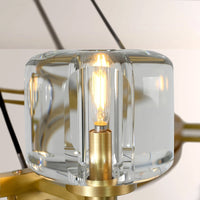 WOMO Crystal Round Candle Chandelier - Demaret