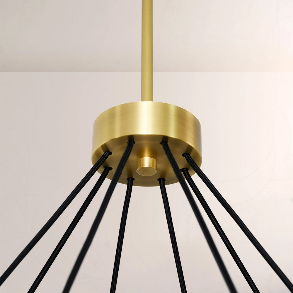WOMO Crystal Round Candle Chandelier - Demaret