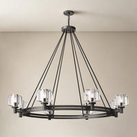WOMO Crystal Round Candle Chandelier - Demaret