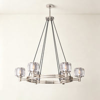 WOMO Crystal Round Candle Chandelier - Demaret
