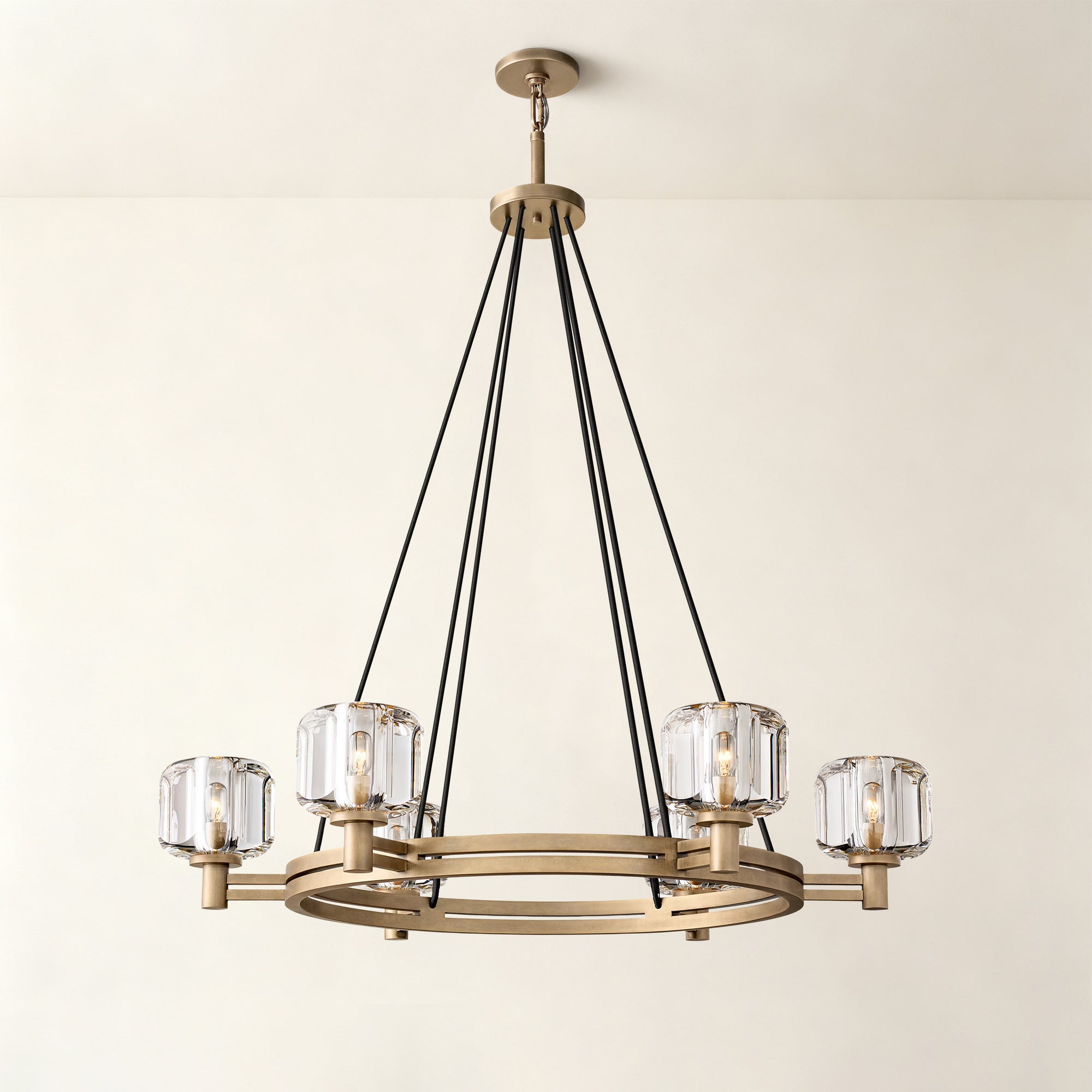 WOMO Crystal Round Candle Chandelier - Demaret